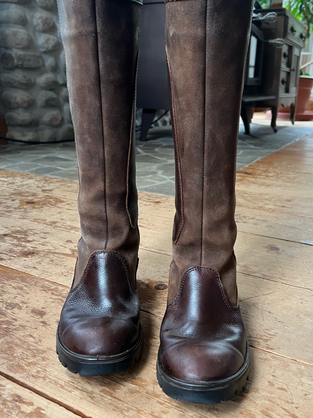 Women’s Dubarry Clare Country Boot - Walnut -Leather & Suede Tall Boots
